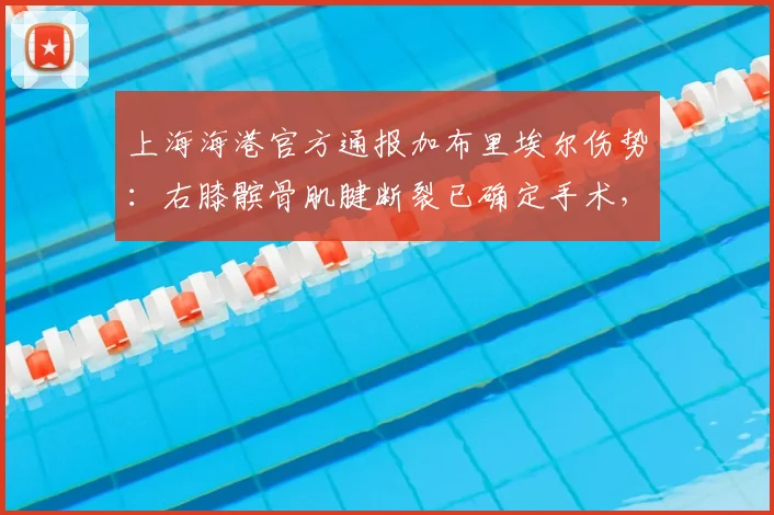 上海海港官方通报加布里埃尔伤势:右膝髌骨肌腱断裂已确定手术,外援长期伤停对球队影响几何