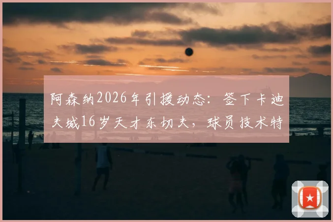 阿森纳2026年引援动态：签下卡迪夫城16岁天才东切夫，球员技术特点与青训前景深度分析
